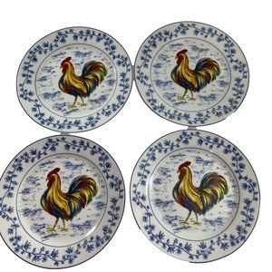 4 Home Essentials Porcelain Treasures 7.5" Plates